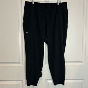 Under Armour Black Woven Heatgear Loose Drawstring Jogger Pants 1X
